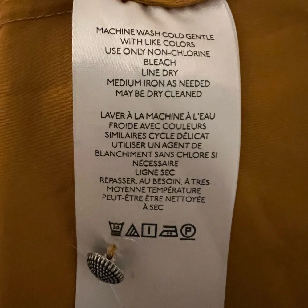 NEW Maeve Cinched Waist Cotton Maxi Shirt Dress Anthropologie Cedar, Medium, NWT - Picture 13 of 15